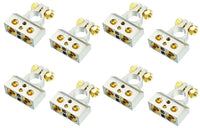 Thumbnail for 4 Absolute BTC300PN 0/2/4/6/8 AWG Single Positive & Negative Power Battery Terminal Connectors Chrome