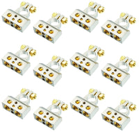 Thumbnail for 6 Absolute BTC300PN 0/2/4/6/8 AWG Single Positive & Negative Power Battery Terminal Connectors Chrome