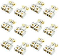 Thumbnail for 6 American Terminal ABTC300PN 0/2/4/6/8 AWG Single Positive & Negative Power Battery Terminal Connectors Chrome