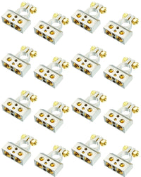 Thumbnail for 8 Absolute BTC300PN 0/2/4/6/8 AWG Single Positive & Negative Power Battery Terminal Connectors Chrome