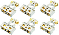 Thumbnail for 6 American Terminal ABTC300P 0/2/4/6/8 AWG Single Positive Power Battery Terminal Connectors Chrome