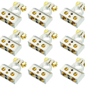 9 Patron PBTC300P 0/2/4/6/8 AWG Single Positive Power Battery Terminal Connectors Chrome