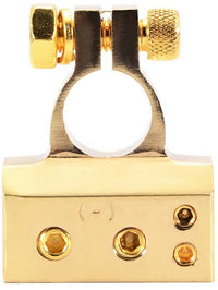 Thumbnail for 2x Car Battery Terminal Positive & Negative Gold 4/8 Awg Gauge Plated Clamps