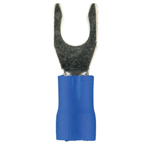 Install Bay BVLST8 Blue Vinyl Locking Spade Terminal 16-14 Gauge #8