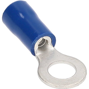 Install Bay BVRT6 blue vinyl ring terminal for 16-14 gauge wires, ideal for electrical connections.