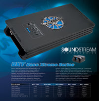 Thumbnail for Soundstream BXT1.10000D 10000W Monoblock Amplifier Built In BX-10 Bass Enhancer + Amp Kit