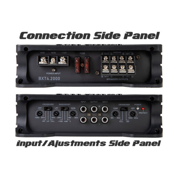 Soundstream BXT4.2000 Bass Xtreme Series 4Ch Amplifier + 0 Gauge Amp Kit