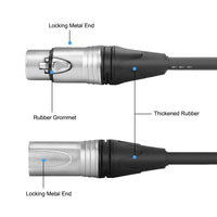 Thumbnail for MR DJ CXMXF100 100' XLR Male to XLR Female Microphone Balanced Instrumental Dj XLR Interconnect Cable
