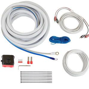 Cerwin Vega CAKM42 4 Gauge Complete Waterproof Amp Kit, 20ft. with RCA, Speaker Cable