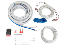 Thumbnail for Cerwin Vega CAKM82 8 Gauge Complete Waterproof Amp Kit, 20ft. With RCA, Speaker Cable