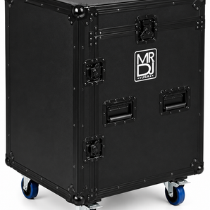 MR DJ CASE5500BK Flight Chest Style DJ Case with Mixer/CD Case