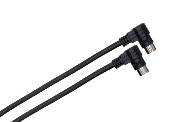 Hosa CCD-103 Right-angle 8-pin Mini-DIN Cable for DJ CD Players - 3 foot
