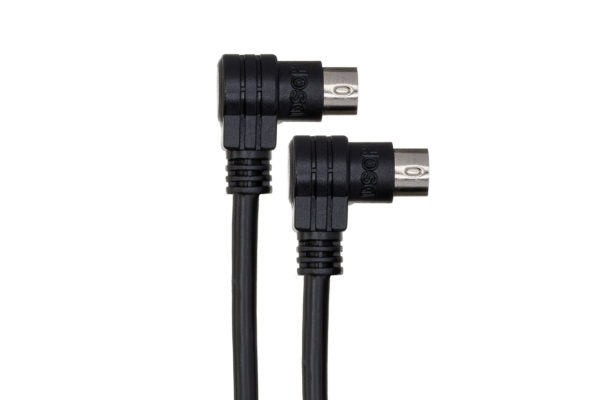 Hosa CCD-103 Right-angle 8-pin Mini-DIN Cable for DJ CD Players - 3 foot