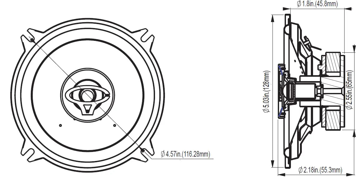 2 Cerwin Vega XED52 5.25" 2-Way XED Series Coaxial Car Speakers