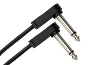 Thumbnail for Hosa CFP-112 Flat Guitar Pedalboard Patch Cable Right Angle to Right Angle 12