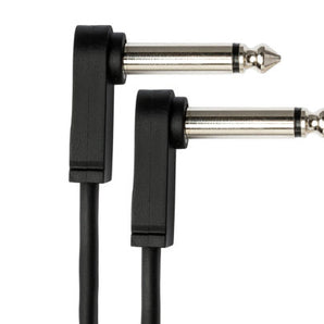 Hosa CFP-606 Flat Guitar Pedalboard Patch Cable Right Angle to Right Angle 6" 6-pack