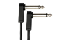 Thumbnail for Hosa CFP-606 Flat Guitar Pedalboard Patch Cable Right Angle to Right Angle 6
