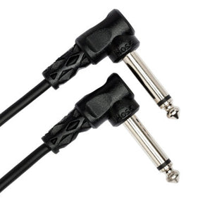 Hosa CFS-606 Guitar Pedalboard Patch Cable - Right Angle to Right Angle - 6 inch (6-pack)