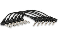 Thumbnail for Hosa CFS-106 Guitar Pedalboard Patch Cable - Right Angle to Right Angle - 6 inch