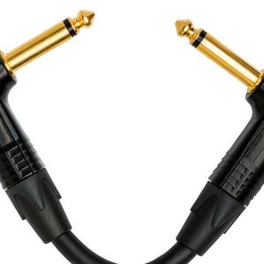 Hosa Edge CGK-000.5RR Right-angle to Right-angle Guitar Pedalboard Patch Cable - 6 inch
