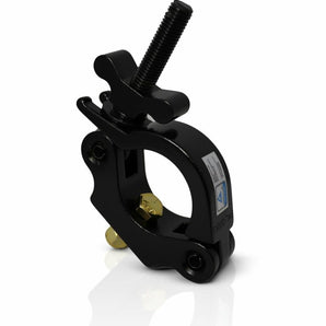 Galaxy Stage GS-C104P Slim Half Coupler Clamp Black Lightweight Aluminum Truss Mount Clamp