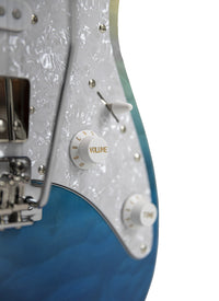 Thumbnail for Tagima Stella DW-TBLF-DF/PW Electric Guitar - Transparent Blue