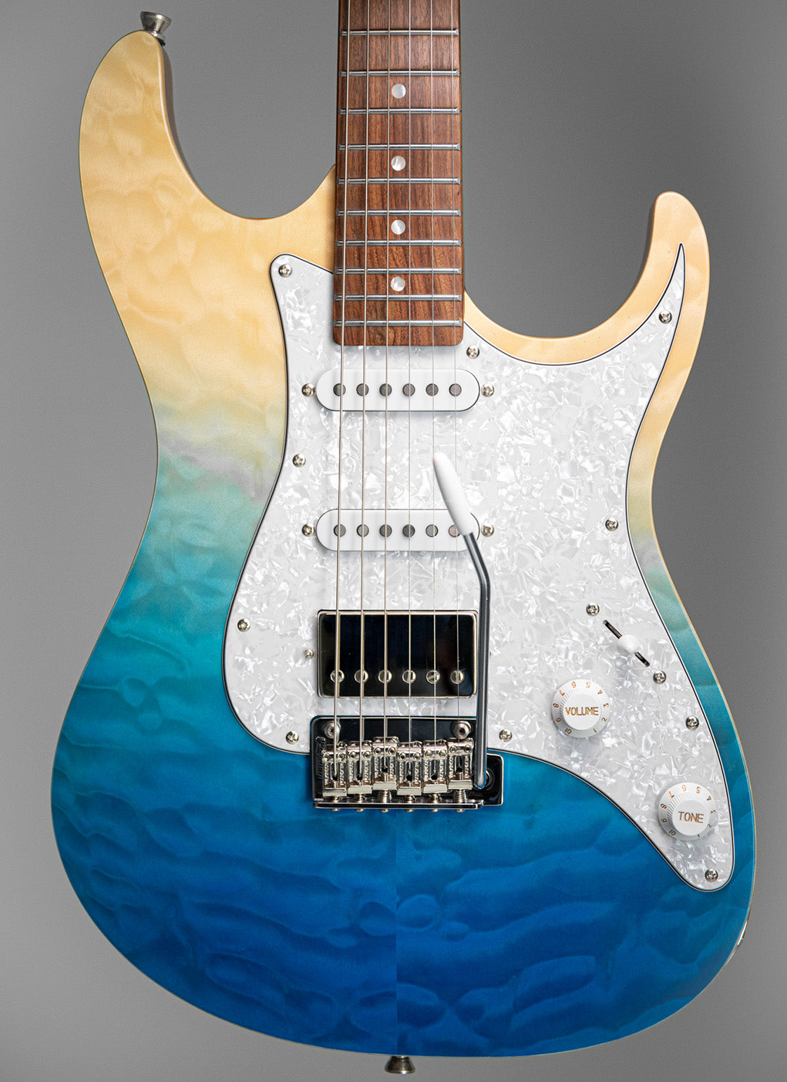 Tagima Stella DW-TBLF-DF/PW Electric Guitar - Transparent Blue