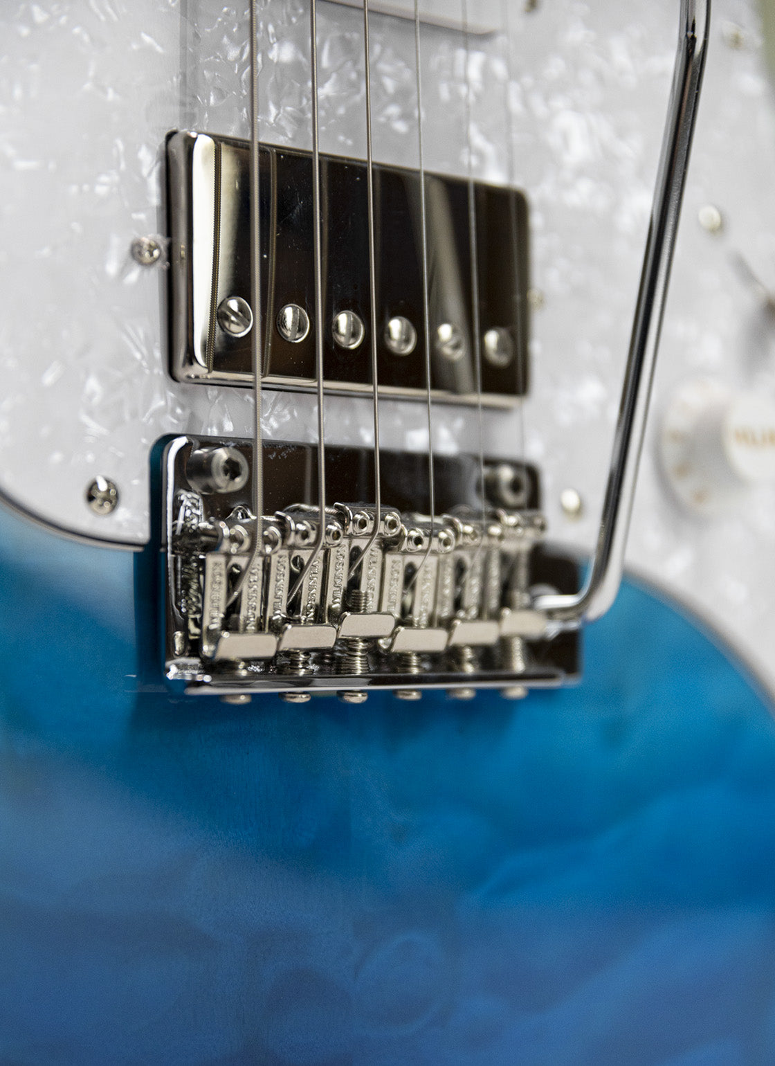 Tagima Stella DW-TBLF-DF/PW Electric Guitar - Transparent Blue