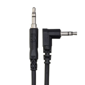 Hosa CMM-105R Stereo Interconnect Cable 3.5mm TRS Male to Right angle 3.5mm TRS Male - 5 foot