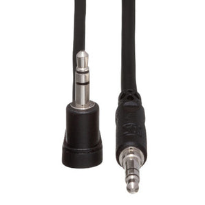 Hosa CMM-105R Stereo Interconnect Cable 3.5mm TRS Male to Right angle 3.5mm TRS Male - 5 foot
