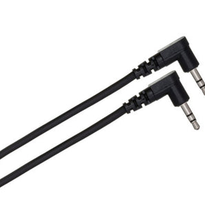 Hosa CMM-103RR Stereo Interconnect Cable Right angle 3.5mm TRS Male to Right angle 3.5mm TRS Male 3 foot