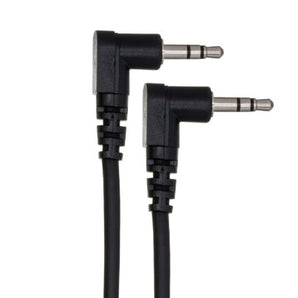 Hosa CMM-103RR Stereo Interconnect Cable Right angle 3.5mm TRS Male to Right angle 3.5mm TRS Male 3 foot
