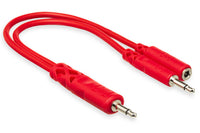 Thumbnail for Hosa CMM-515Y Hopscotch Eurorack Patch Cables - 6 inch (Red) 5-pack