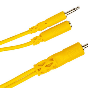 Hosa CMM-545Y Hopscotch Eurorack Patch Cables - 1.5 foot (Yellow) 5-pack