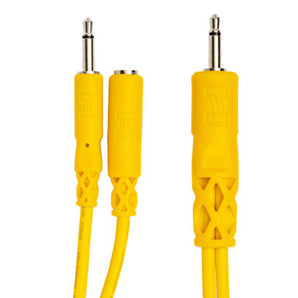 Hosa CMM-545Y Hopscotch Eurorack Patch Cables - 1.5 foot (Yellow) 5-pack