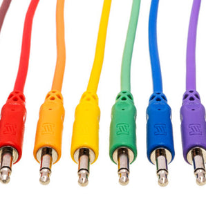 Hosa CMM-845 Eurorack Patch Cables 8-pack - 1.5 foot (Assorted Colors)