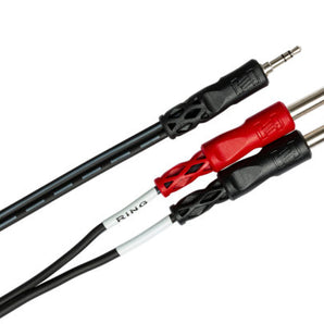 Hosa CMP-159 Stereo Breakout Cable - 3.5mm TRS Male to Left and Right 1/4-inch TS Male - 10 foot