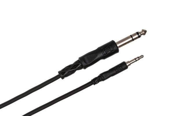 Hosa CMS-110 Stereo Interconnect Cable - 3.5mm TRS Male to 1/4-inch TRS Male - 10 foot