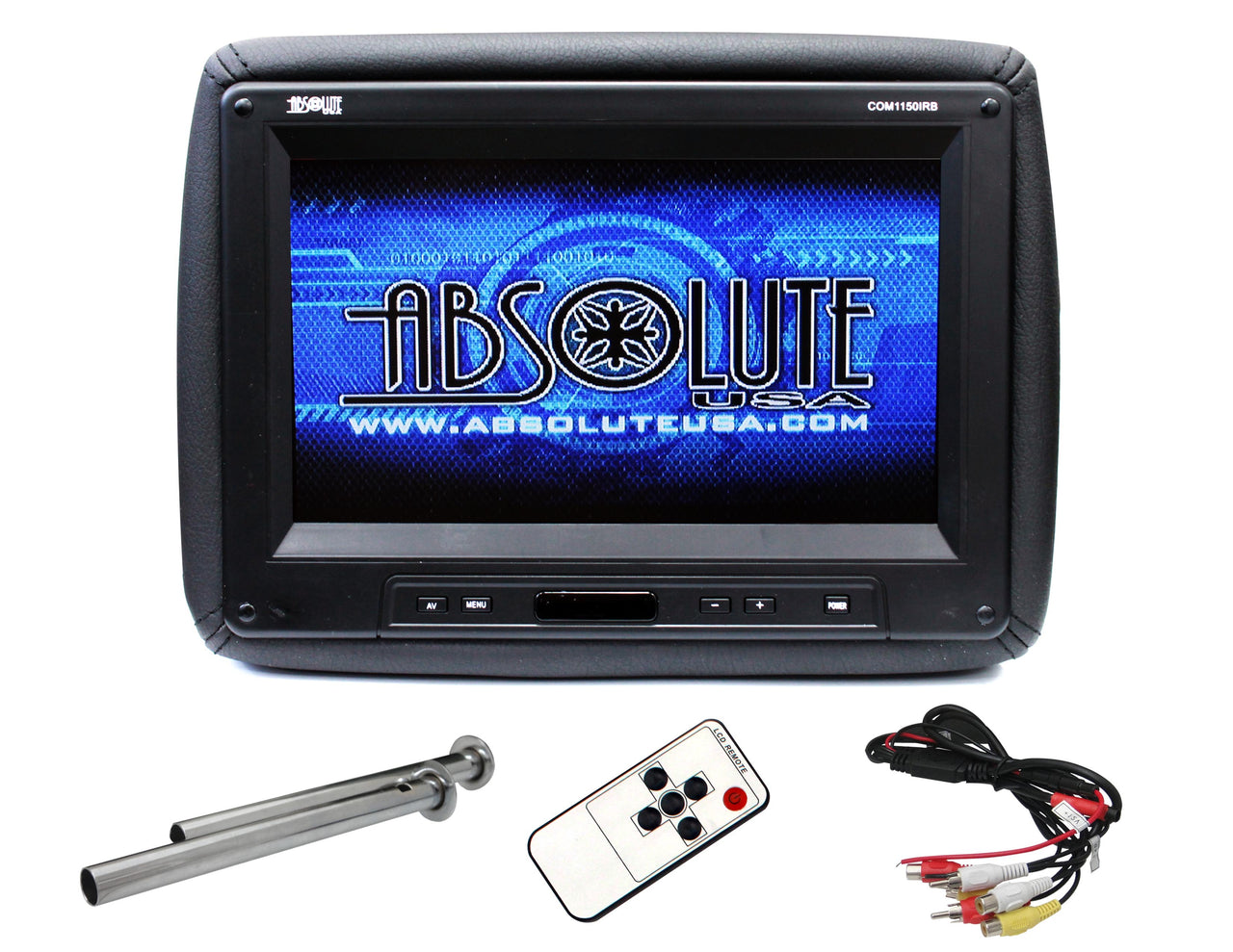 Absolute COM1210IRB 12" Universal Headrest TFT/LCD Monitor W/IR Transmitter