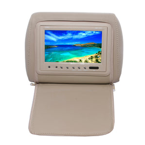 Absolute COM711IRC 7.5" Universal Headrest TFT/LCD Monitor W/IR Zipper Cover