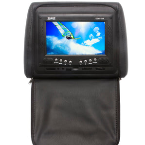 Absolute COM715IRB 7.5" Universal Headrest TFT/LCD Monitor W/IR Zipper Cover