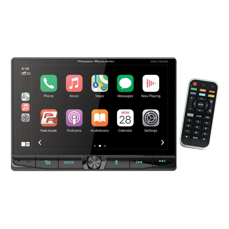 Power Acoustik CPAA-70D10MW 2-DIN 10.6" Floating HD Touchscreen Display Digital Multimedia Video Receiver