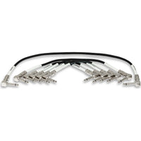 Thumbnail for Hosa CPE-606 Guitar Pedalboard Patch Cable - Right Angle to Right Angle - 6 inch (6-pack)