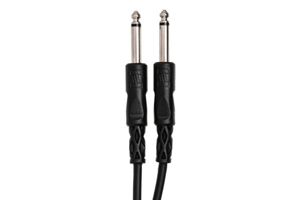 Hosa CPP-103 Interconnect Cable - 1/4-inch TS Male to 1/4-inch TS Male - 3 foot