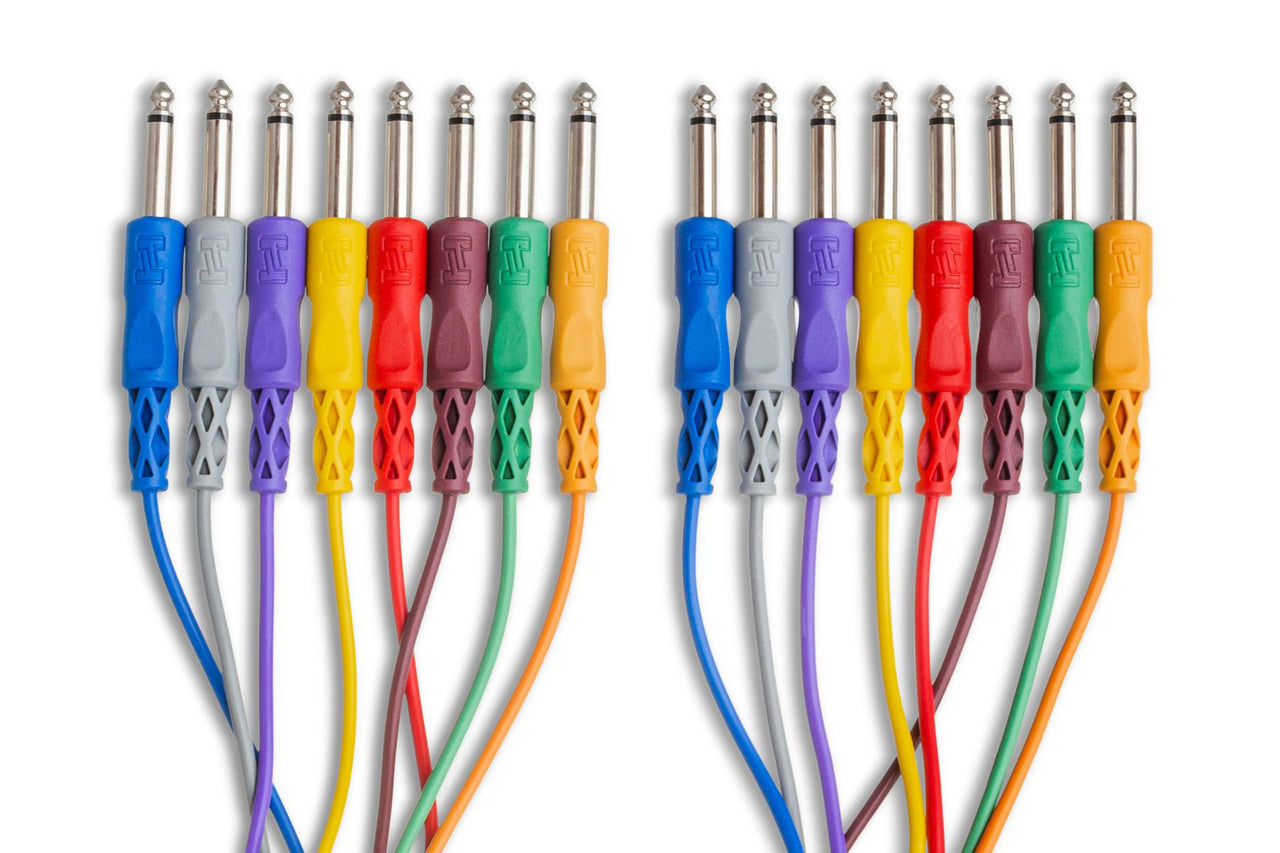 Hosa CPP-802 8-channel 1/4-inch TS Male Snake - 6.6 foot