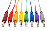 Thumbnail for Hosa CPP-845 1/4-inch TS Male Patch Cable 8-pack - 1.5 foot (Various Colors)