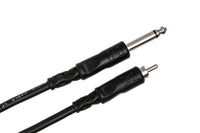 Thumbnail for Hosa CPR-103R Interconnect Cable Right-angle 1/4-inch TS Male to RCA Male 3 foot