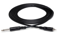 Thumbnail for Hosa CPR-103R Interconnect Cable Right-angle 1/4-inch TS Male to RCA Male 3 foot
