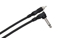 Thumbnail for Hosa CPR-103R Interconnect Cable Right-angle 1/4-inch TS Male to RCA Male 3 foot