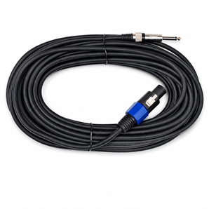 MR DJ CQSM6 6' Pro PA DJ Karaoke Speakon Plug to 6.35mm 1/4" Plug Speaker Wire Cable